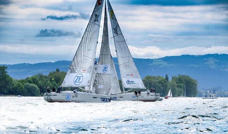 Max Gurgel (left) vs. Eric Monnin -  22nd Match Race Germany photo copyright Andy Heinrich / MRG taken at  and featuring the Match Racing class