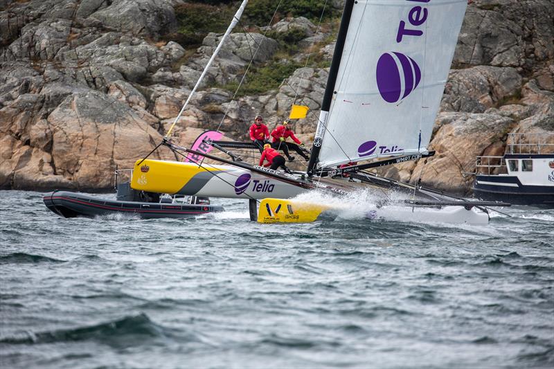 Phil Robertson, NZL (ChinaOne Ningbo) on day 3 of the World Match Racing Tour Championship Final at Marstrand - photo © Patrick Malmer