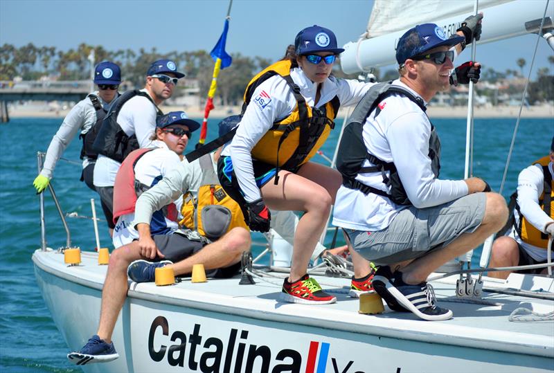 Chris Nesbitt, SDYC, and crew place second. - 2019 US Sailing Match Racing Qualifier photo copyright Long Beach Yacht Club taken at Long Beach Yacht Club and featuring the Match Racing class