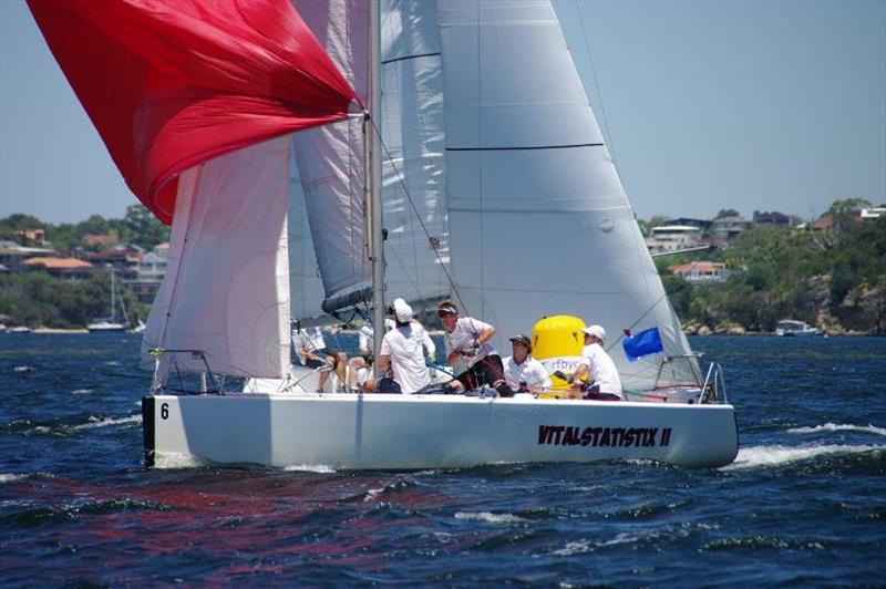 Spearman leads an exciting match to win the 2017 JESS Match Cup photo copyright RFBYC taken at Royal Freshwater Bay Yacht Club and featuring the Match Racing class