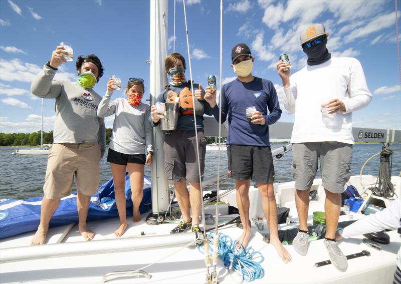 Apres sailing at Oakcliff's 2020 Quaranteam Regatta photo copyright Francis George/Oakcliff Sailing taken at Oakcliff Sailing Center and featuring the Match Racing class