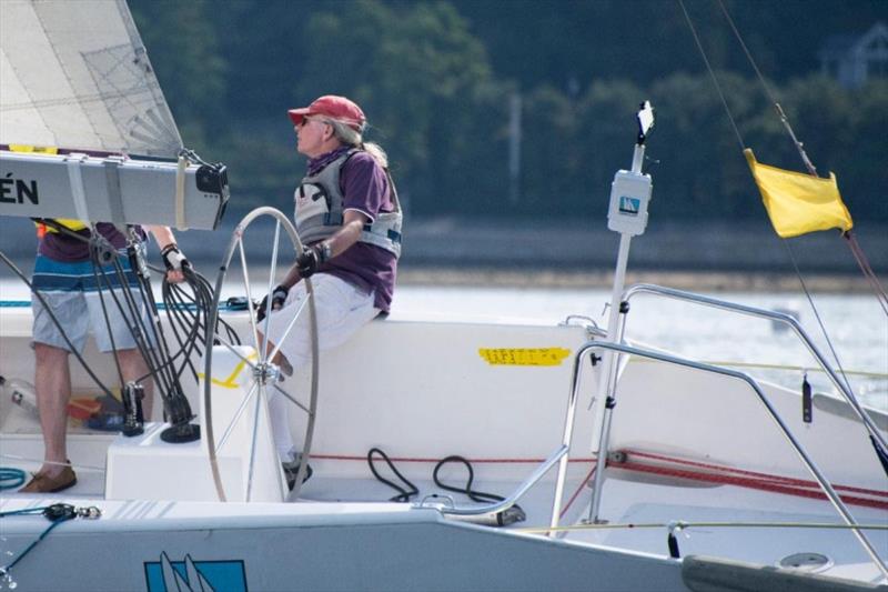 One of Oakcliff's new live streaming towers in action at the Grade 4 last weekend photo copyright Oakcliff Sailing taken at Oakcliff Sailing Center and featuring the Match Racing class