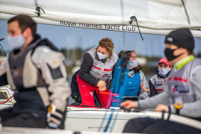 RYA Match Racing National Championships photo copyright www.Sportography.tv taken at Queen Mary Sailing Club and featuring the Match Racing class