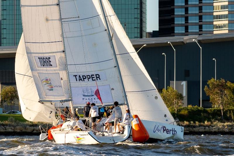 2021 City of Perth Youth Cup photo copyright Drew Malcolm taken at Royal Perth Yacht Club and featuring the Match Racing class