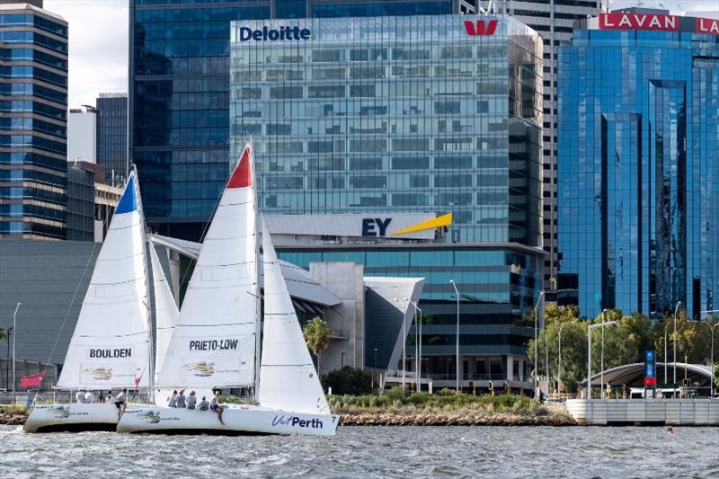 2021 City of Perth Youth Cup photo copyright Drew Malcolm Photography taken at Royal Freshwater Bay Yacht Club and featuring the Match Racing class