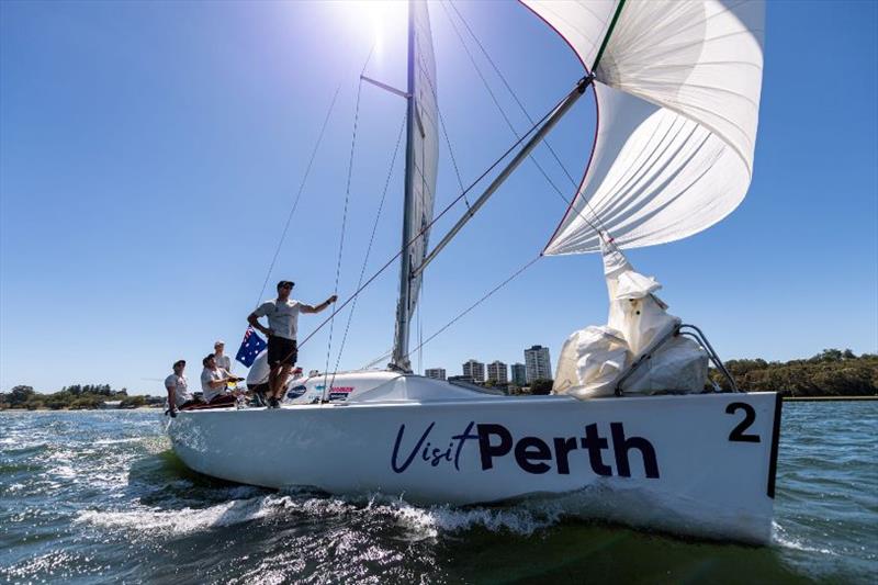 2021 Colin Mullins Youth Regatta photo copyright Drew Malcolm Photography taken at Royal Freshwater Bay Yacht Club and featuring the Match Racing class