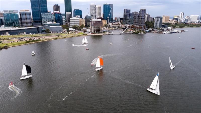 2021 City of Perth Youth Cup photo copyright Drew Malcolm Photography taken at Royal Freshwater Bay Yacht Club and featuring the Match Racing class