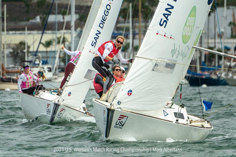 2021 U.S. Women's Match Racing Championship photo copyright Mark Albertazzi taken at San Diego Yacht Club and featuring the Match Racing class