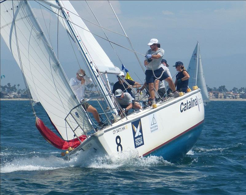 David Wood (USA) competing with a Stars Stripes Development team - Ficker Cup photo copyright World Match Racing Tour taken at Long Beach Yacht Club and featuring the Match Racing class