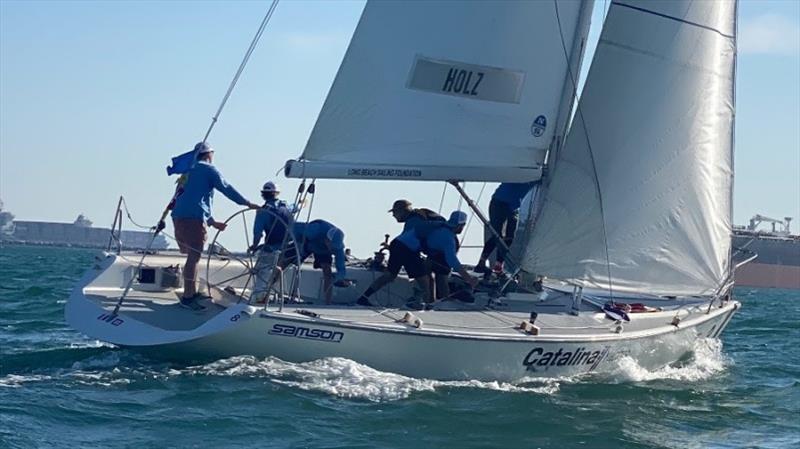 2021 U.S. Match Racing Championship photo copyright Christine Delabre taken at Long Beach Yacht Club and featuring the Match Racing class