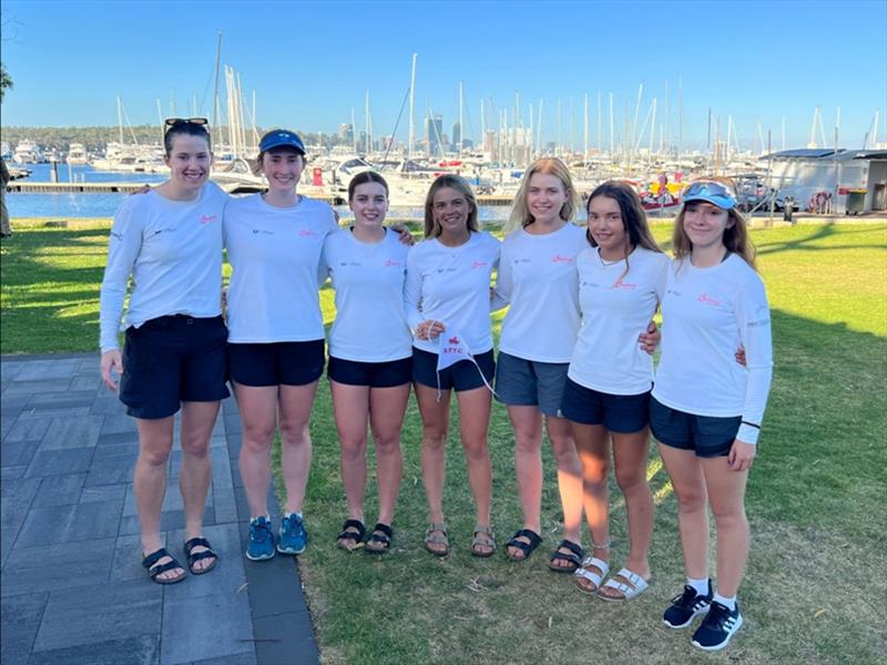 2022 Colin Mullins Youth Regatta participants photo copyright Swan River Sailing taken at Royal Perth Yacht Club and featuring the Match Racing class