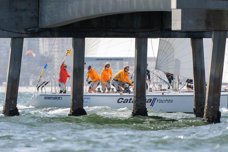 57th Congressional Cup day 2 photo copyright Ian Roman / WMRT taken at Long Beach Yacht Club and featuring the Match Racing class