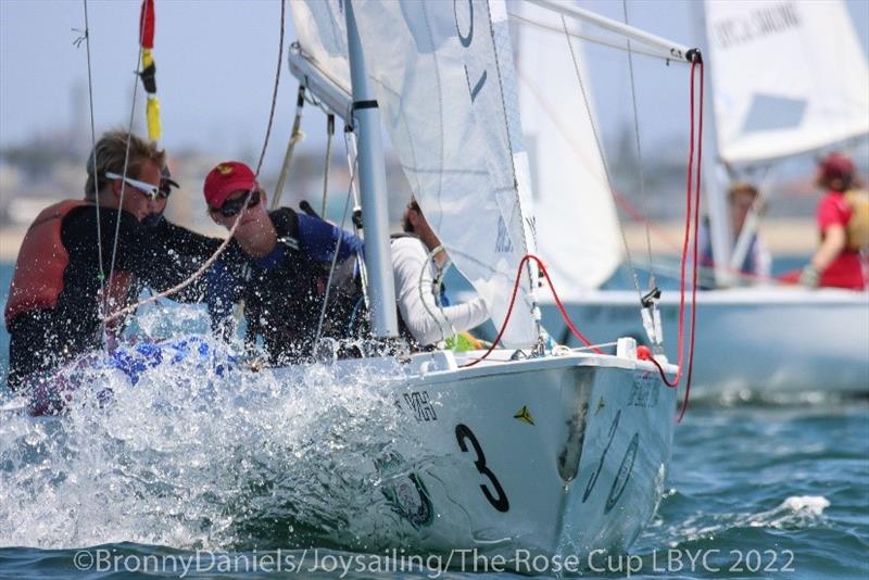 US Youth Match Racing Championship for the Rose Cup - Day 2 photo copyright Bronnny Daniels / Joysailing taken at Long Beach Yacht Club and featuring the Match Racing class