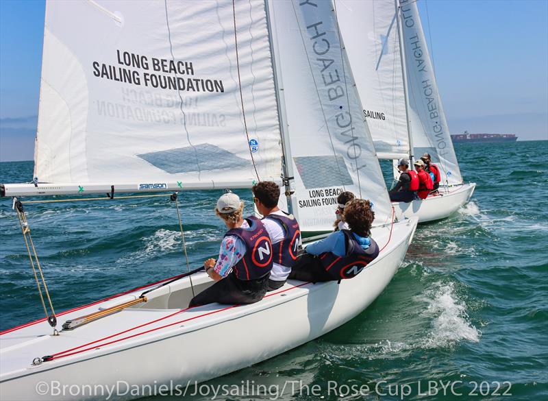 US Youth Match Racing Championship for the Rose Cup - Day 3 photo copyright Bronny Daniels / Joysailing taken at Long Beach Yacht Club and featuring the Match Racing class