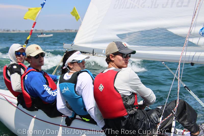 US Youth Match Racing Championship for the Rose Cup - Day 3 photo copyright Bronny Daniels / Joysailing taken at Long Beach Yacht Club and featuring the Match Racing class