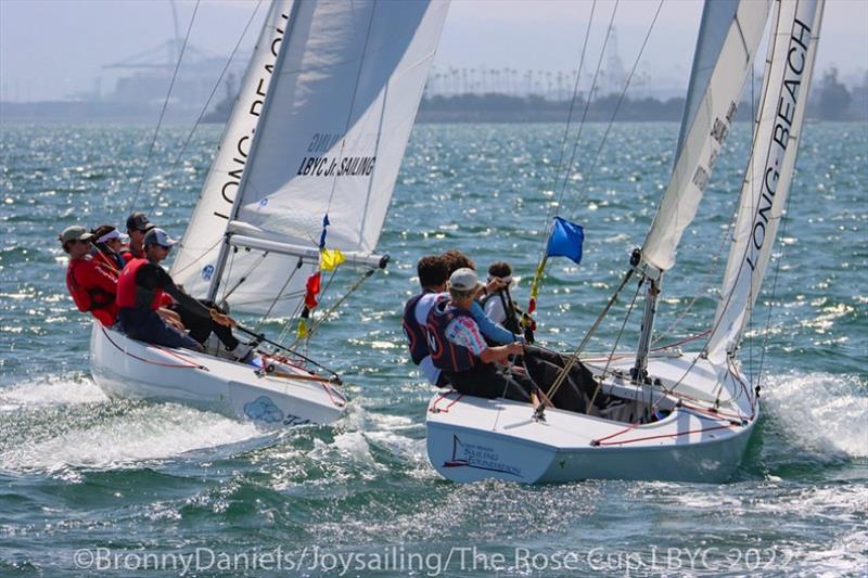 US Youth Match Racing Championship for the Rose Cup - Day 3 photo copyright Bronny Daniels / Joysailing taken at Long Beach Yacht Club and featuring the Match Racing class