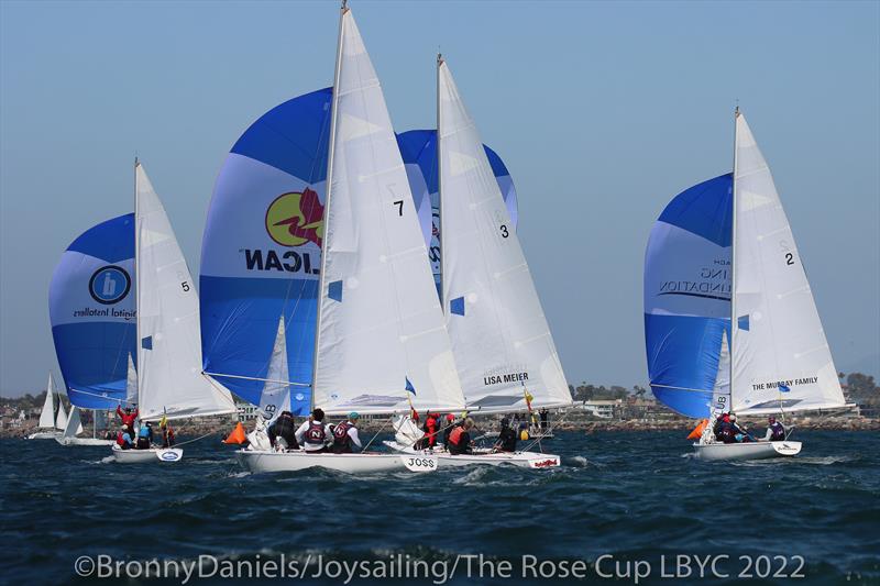 US Youth Match Racing Championship for the Rose Cup - Day 3 photo copyright Bronny Daniels / Joysailing taken at Long Beach Yacht Club and featuring the Match Racing class