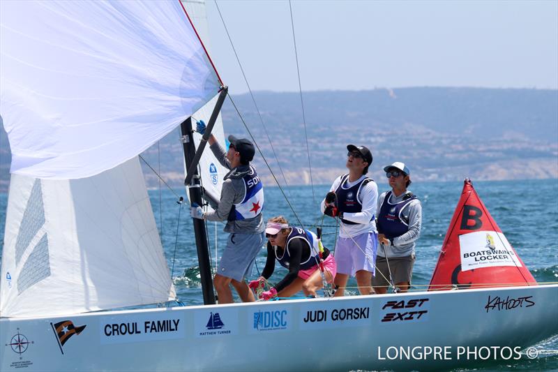 Team Egan (USA) on day 3 of the 55th Governor's Cup photo copyright Longpré Photos taken at Balboa Yacht Club and featuring the Match Racing class