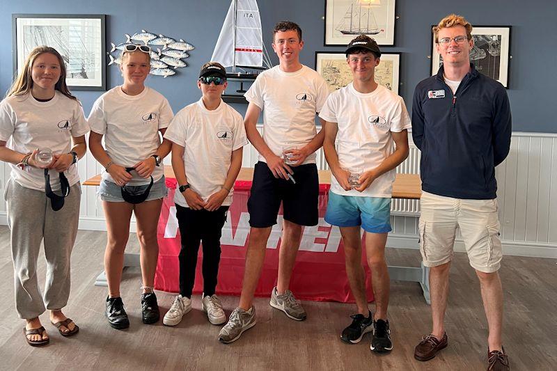 Oli Hale and team finished second overall in the RYA Harken Youth Match Racing Championship 2022 at Cardiff Bay photo copyright RYA taken at Cardiff Bay Yacht Club and featuring the Match Racing class