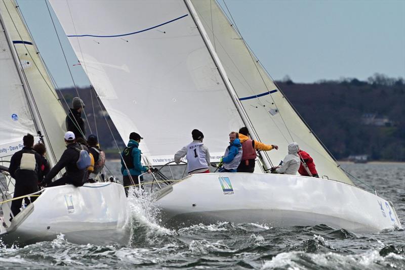 Tight action at the 2022 USMRC Qualifier photo copyright Oakcliff Sailing taken at Oakcliff Sailing Center and featuring the Match Racing class
