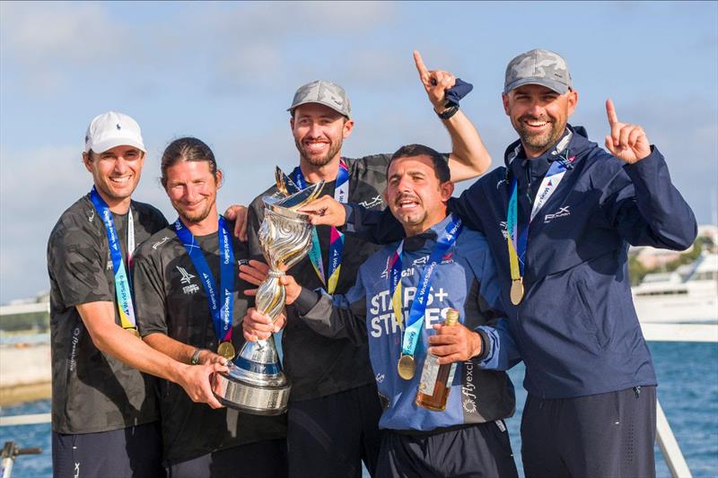 Taylor Canfield (centre) and Stars Stripes Team USA, WMRT Champions 2020 - photo © World Match Racing Tour