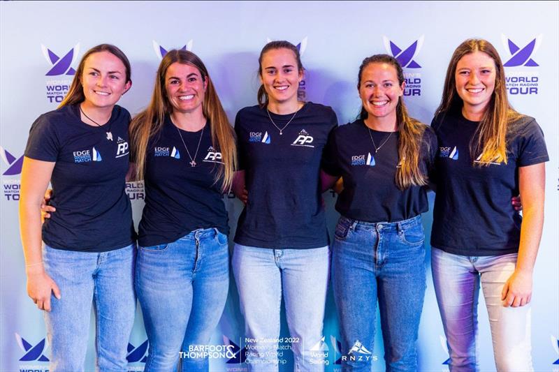 Celia Willison (far left) and the Edge Racing Team of Alison Kent, Charlotte Porter, Paige Cook, Serena Woodall - photo © Adam Mustill / Live Sail Die