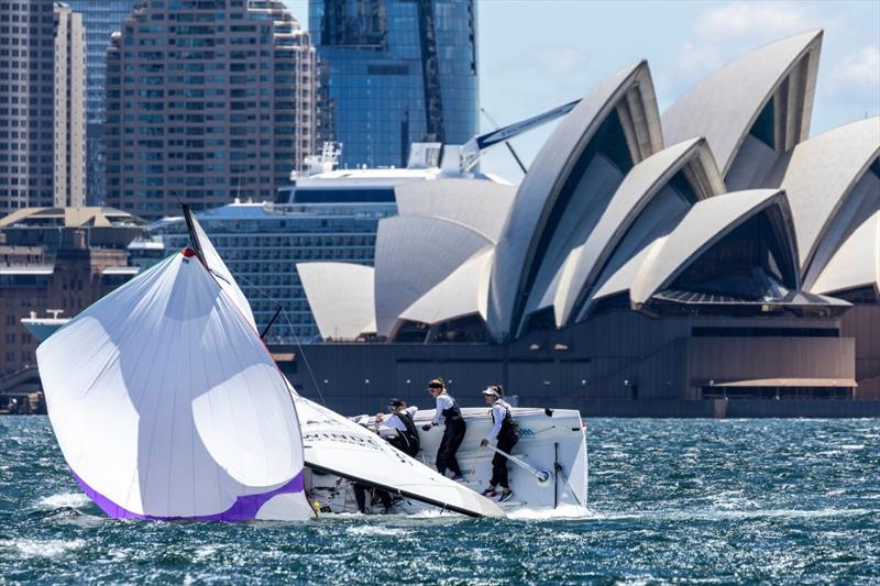 Breezy conditions on day 1 of the 2022 World Match Racing Tour Final in Sydney - photo © WMRT