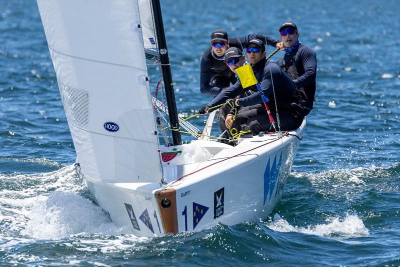 Harry Price / DownUnder Racing on 2022 World Match Racing Tour Final in Sydney day 2 photo copyright Andrea Francolini / WMRT taken at Cruising Yacht Club of Australia and featuring the Match Racing class