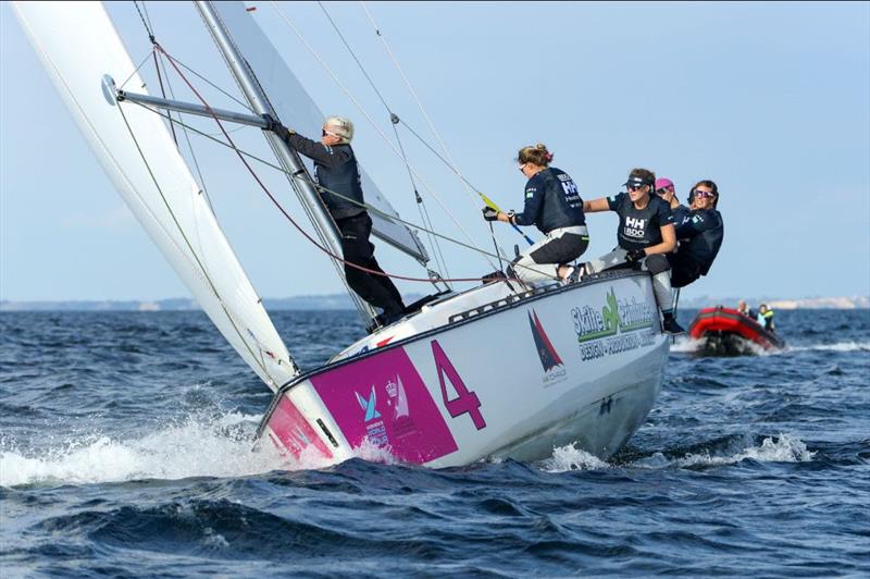 Anna Östling (SWE) and the Wings Sailing Team at the 2022 KDY Women's Match Race - photo © WMRT