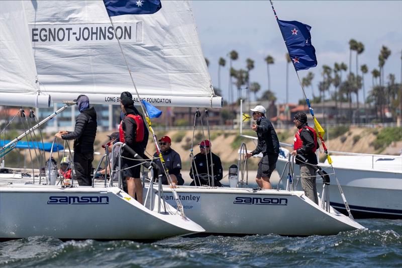 2022 Match Racing World Champion Nick Egnot-Johnson (NZL) and his Knots Racing team return to Long Beach for the 2023 Congressional Cup photo copyright Ian Roman/ WMRT taken at Long Beach Yacht Club and featuring the Match Racing class