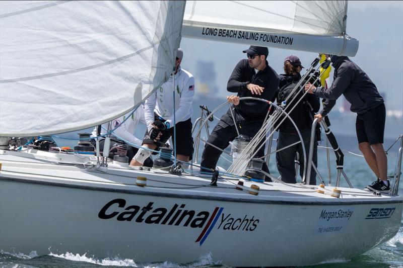 Chris Poole (USA) Riptide Racing Team on 58th Congressional Cup day 3 photo copyright WMRT taken at Long Beach Yacht Club and featuring the Match Racing class