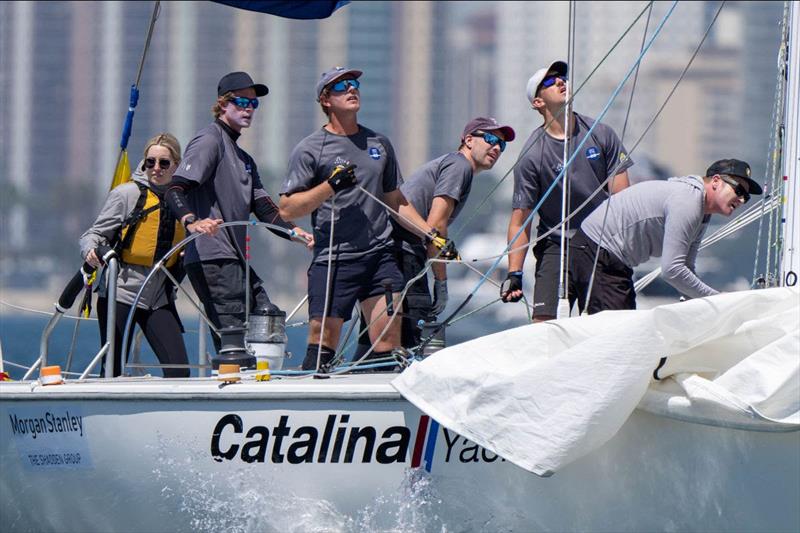 Nick Egnot-Johnson (NZL) Knots Racing on 58th Congressional Cup day 3 photo copyright WMRT taken at Long Beach Yacht Club and featuring the Match Racing class