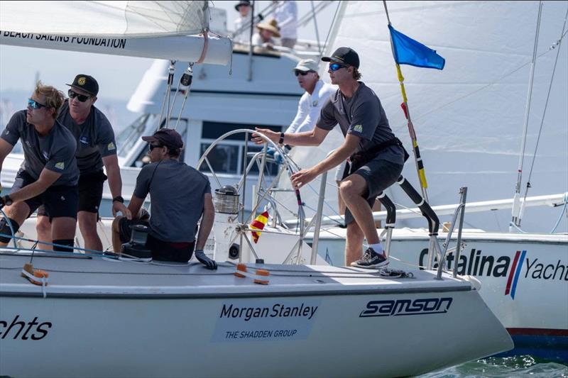 Nick Egnot-Johnson (NZL) Knots Racing during the 58th Congressional Cup photo copyright Ian Roman / WMRT taken at Long Beach Yacht Club and featuring the Match Racing class