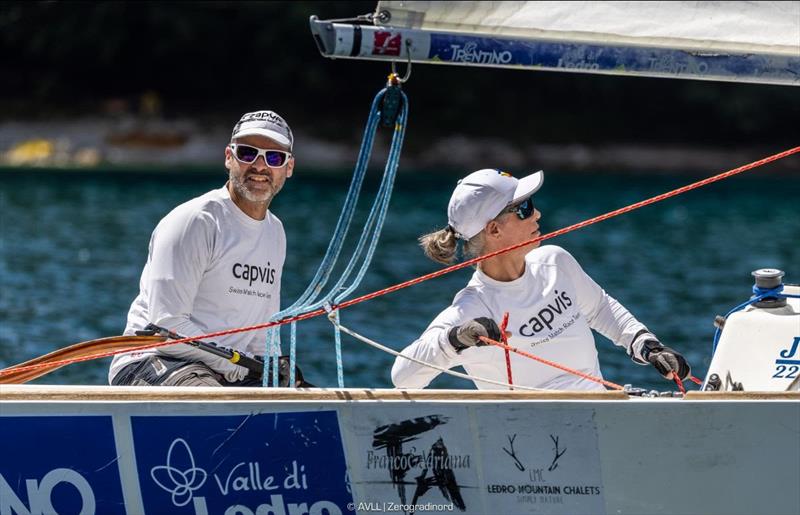 Eric Monnin (SUI) Capvis Swiss Match Racing Team at OM International Ledro Match Race photo copyright AVLL | Zerogradinord taken at Vela Lago di Ledro and featuring the Match Racing class