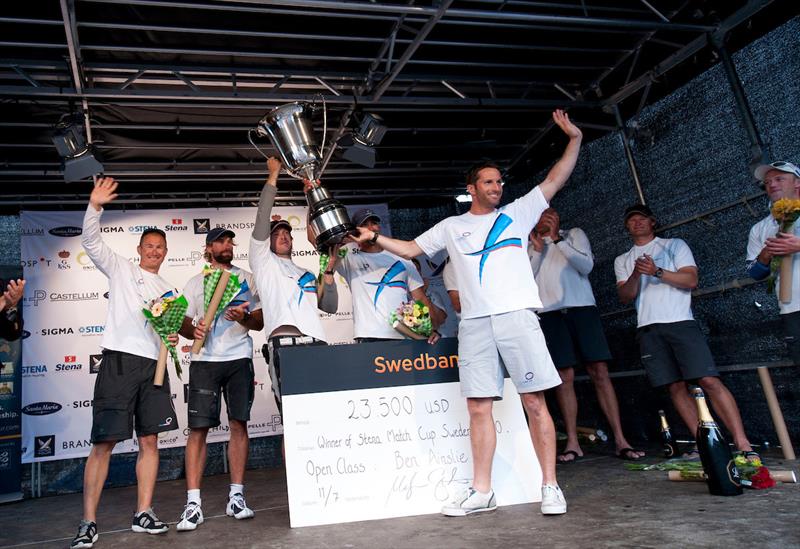 Ben Ainslie (GBR) Origin Racing winners of Stena Match Cup Sweden 2010 (l-r) Magnus Augustson, Iain Percy, Matt Cornwell, Christian Kamp, Ben Ainslie - photo © Loris von Siebenthal – myimage