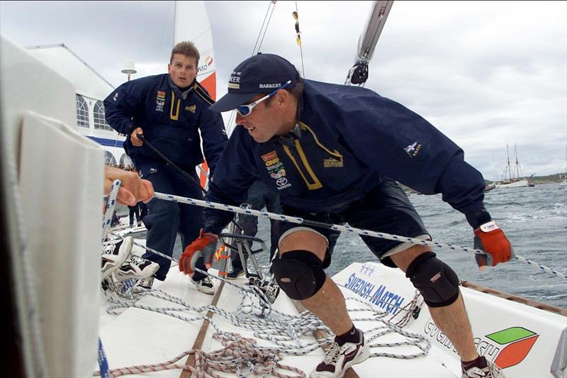 Dean Barker (NZL) Team New Zealand competing at Stena Match Cup Sweden 2002 photo copyright WMRT taken at Royal Gothenburg Yacht Club and featuring the Match Racing class