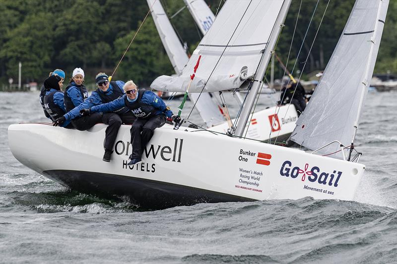 2023 Women's Match Racing World Championship - powered by Bunker One - Day 2 photo copyright Mick Anderson taken at Middelfart Sailing Club and featuring the Match Racing class