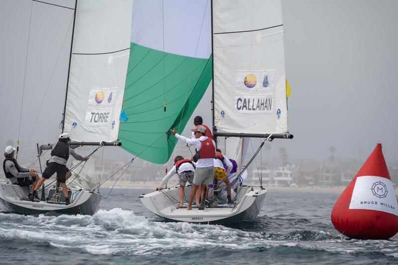 Marcello Torre (AUS) vs. Justin Callahan (USA) - 56th Governor's Cup photo copyright Tom Walker Photography taken at Balboa Yacht Club and featuring the Match Racing class