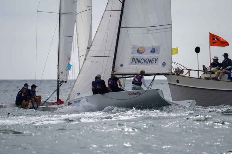 Cole Tapper (AUS) and Morgan Pinckney (USA) - 56th Governor's Cup photo copyright Tom Walker Photography taken at Balboa Yacht Club and featuring the Match Racing class