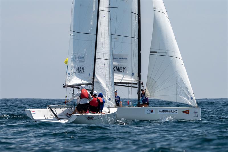 Justin Callahan (USA) and Morgan Pinckney (USA) sailing in the petit finals - 56th Governor's Cup - photo © Tom Walker Photography