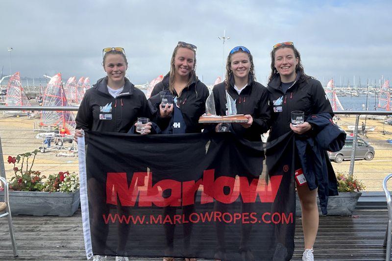 Otter Racing win RYA Marlow Ropes Women's Match Racing Championship photo copyright Jess Beecher taken at Weymouth & Portland Sailing Academy and featuring the Match Racing class