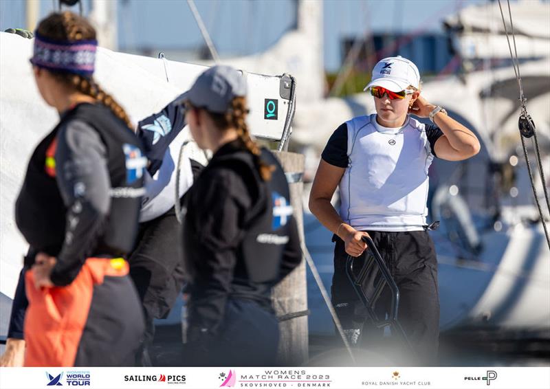 KDY Women's Match Race Day 1 - Celia Willison (NZL) EDGE Women's Match photo copyright Kristian Joos / www.sailing.pics taken at Royal Danish Yacht Club and featuring the Match Racing class