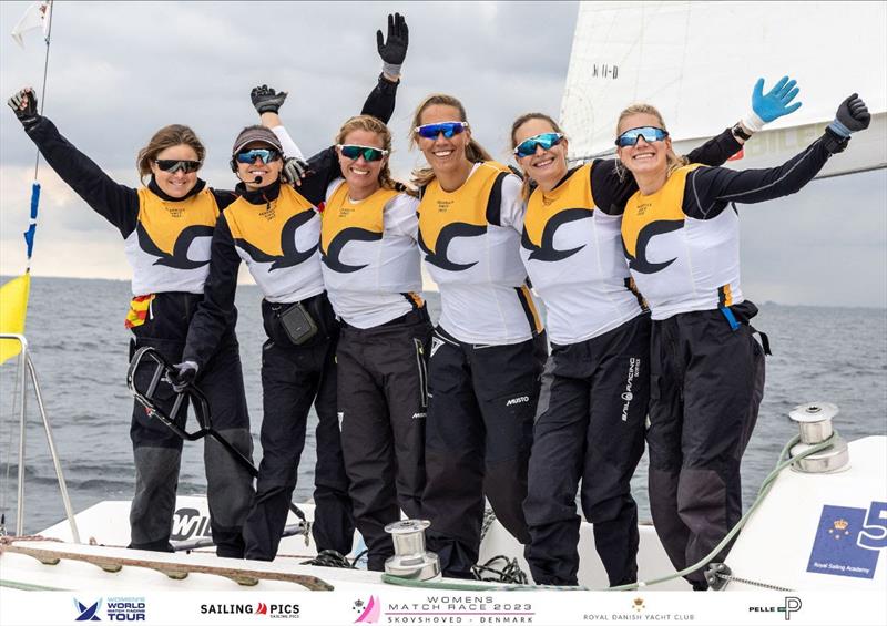 Team Those Seagulls (from left to right)  Helena Formgren, Kristine Mauritzen, Emilie Nordby, Katrine Ejlev, Oda Svalestuen, Malene Christensen) - 2023 KDY Women's Match Race photo copyright www.sailing.pics.com taken at Royal Danish Yacht Club and featuring the Match Racing class