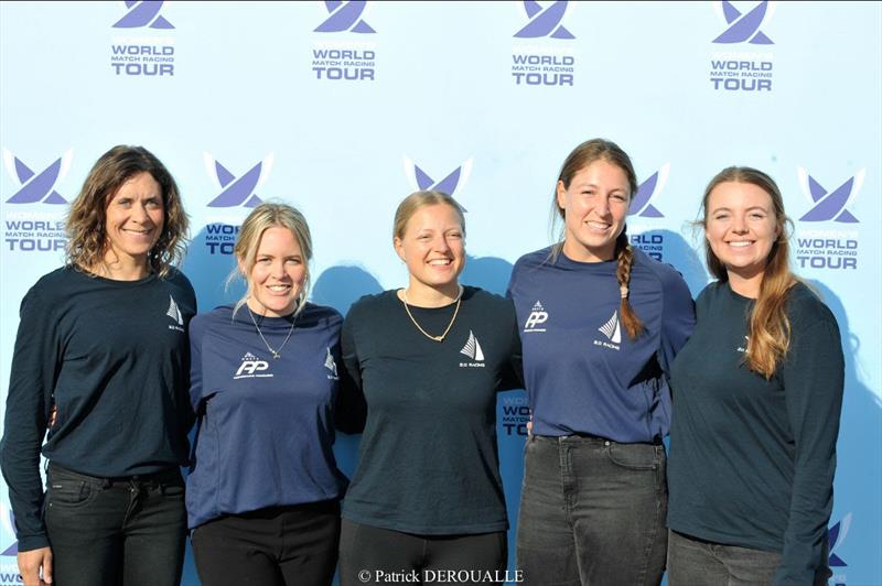 2023 KDY Women's Match Race - 3rd place overall - 2023 Women's World Match Racing Tour - Megan Thomson (NZL) 2.0 Racing (second from right) pictured from the Normandie Match Cup, Le Havre - photo © Patrick Deroualle