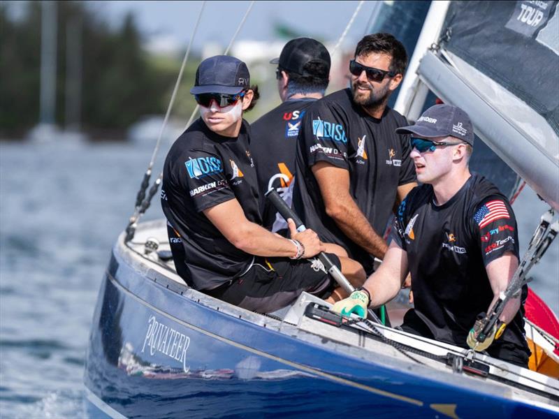 The Jordy Walker Trophy, presented to 21-year-old Jeffrey Petersen of Santa Ana, Calif. as the most improved young match race sailor at the 2023 Bermuda Gold Cup photo copyright Ian Roman / WMRT taken at Royal Bermuda Yacht Club and featuring the Match Racing class