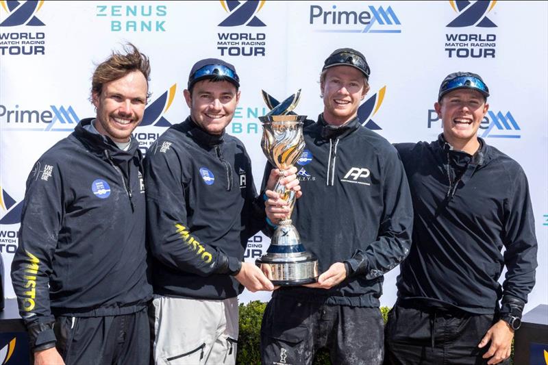 Defending Match Racing World Champions Knots Racing, NZL (pictured from left to right Sam Barnett, Bradley McLaughlin, Nick Egnot-Johnson/ Skipper, Zak Merton) - photo © Andrea Francolini / WMRT