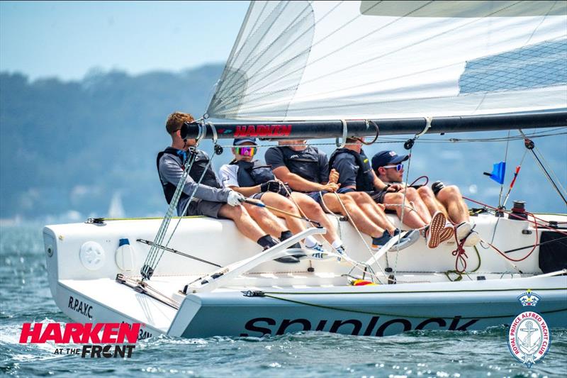 Final day at the HARKEN International Youth Match Racing Championship photo copyright Alex Dare / Tidal Media Australia / Down Under Sail taken at Royal Prince Alfred Yacht Club and featuring the Match Racing class