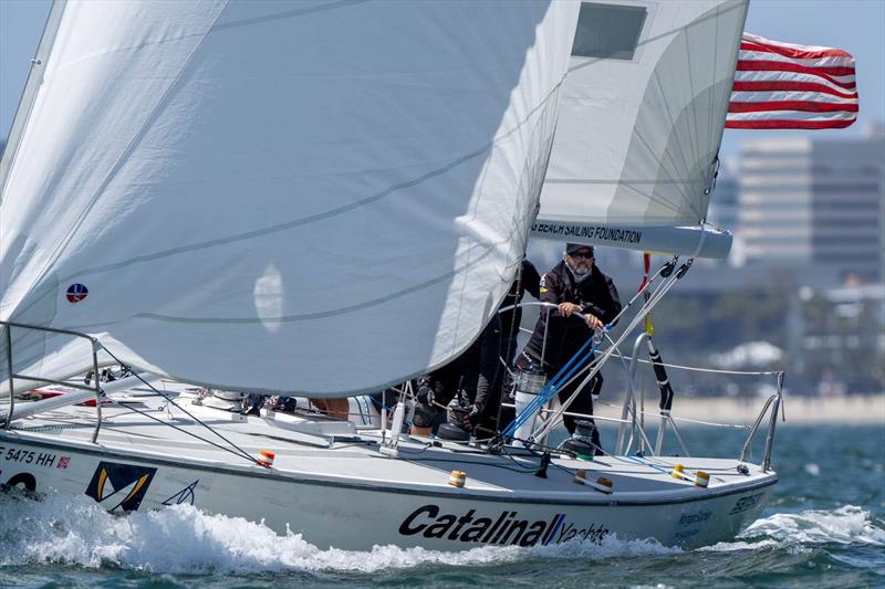 Dave Hood (USA) with crew Nick Blackman, Chris Main, Chris Steele, Steve Natvig, Will Tiller on 59th Congressional Cup Day 1 - photo © Ian Roman / WMRT