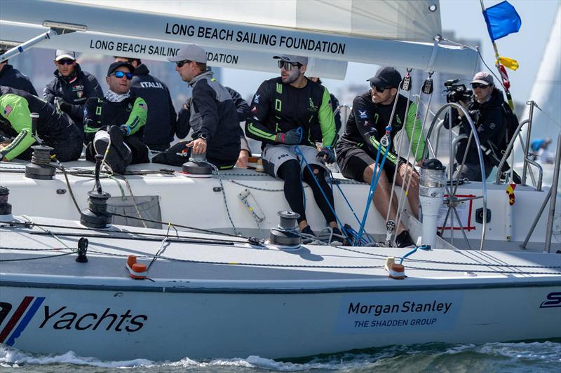 Chris Poole / Riptide Racing with crew Joachim Aschenbrenner, Bernardo Freitas, Mal Parker, Luke Payne, and Harry West photo copyright Ian Roman/WMRT taken at Long Beach Yacht Club and featuring the Match Racing class