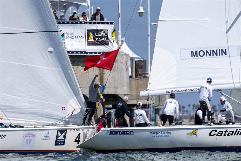 Switzerland's Eric Monnin and his crew of Ute Monnin Wagner, Mathieu Renault, Jean-Claude Monnin, Simon Brügger, Julien Falxa, and Maxime Mesnil on day 1 of the 60th Congressional Cup - photo © Ian Roman / WMRT